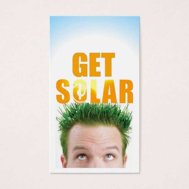 Get Solar Logo Ecofriendly Renewable Energy (Front)