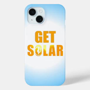 Get Solar Logo Ecofriendly Solar Energy Phone iPhone 15 Case