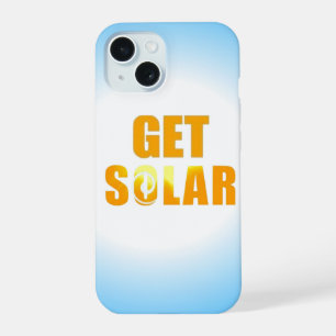 Get Solar Logo Ecofriendly Solar Energy Phone iPhone 15 Case