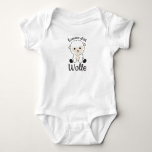 Get Something Wool Funny Sheep Word Game Sheep Baby Bodysuit