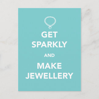 Get Sparkly and Make Jewellery Postcard