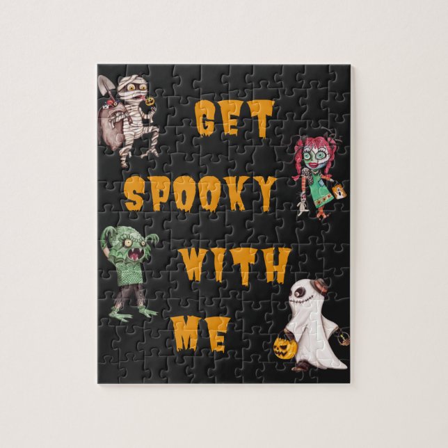 Get Spooky With Me Halloween   Jigsaw Puzzle (Vertical)