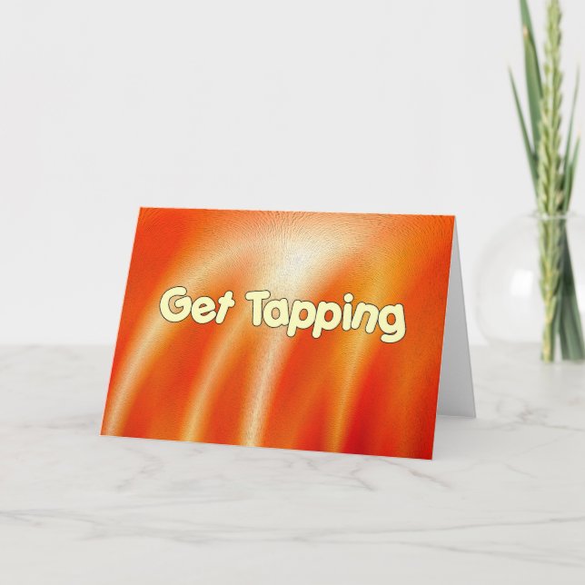 Get Tapping - Tap Dancing Card (Front)