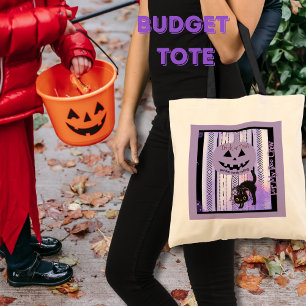 Get the Candy Rolling Purple Halloween Cat Bag