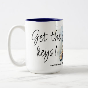 Get the Keys Real Estate Marketing Two-Tone Coffee Mug