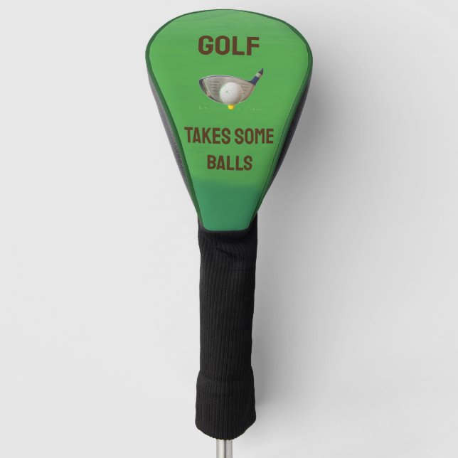Get the Look You Want for Your Driver:Personalised Golf Head Cover (Front)