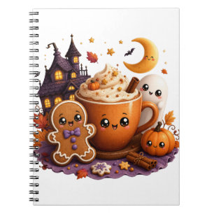 Get the most beautiful cartoon Halloween drawings Notebook
