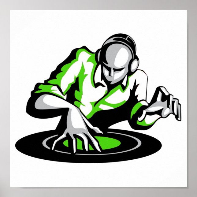 Get the party started DJ Poster (Front)