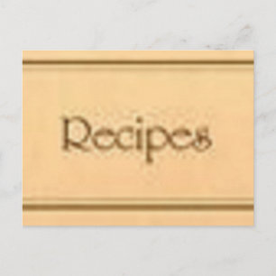 Get the recipes postcard