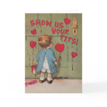 GET THEM OUT - naughty retro Valentines card