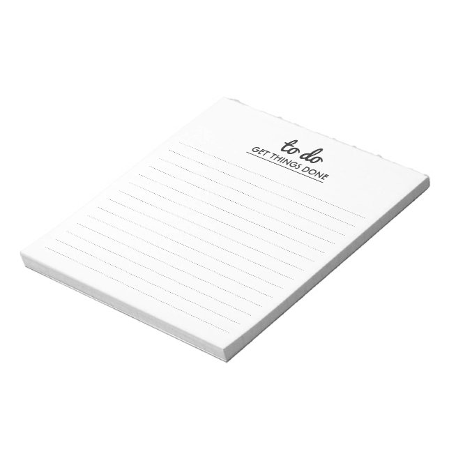 Get Things Done Notepad (Rotated)