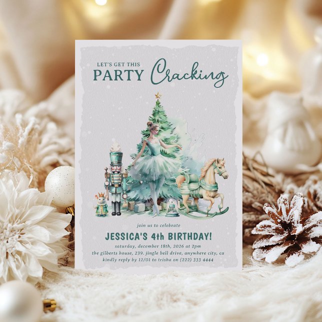 Get this Party Cracking Christmas Kids Birthday Invitation (Creator Uploaded)
