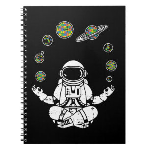 Get this yoga astronaut T-Shirt as a birthday, chr Notebook