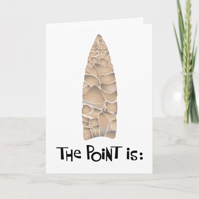 Get to the Point Birthday Card (Front)