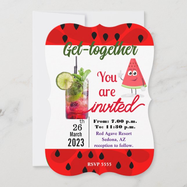  Get together  Invitation (Front)