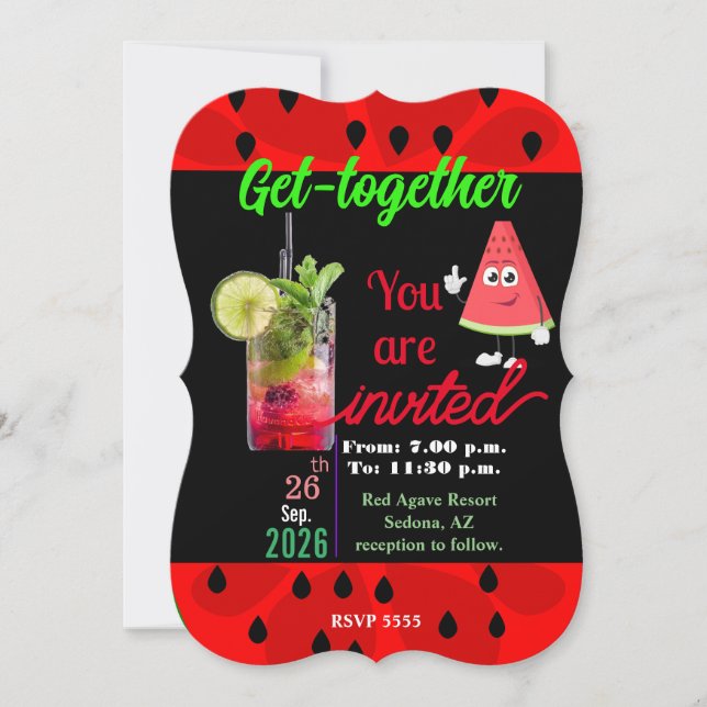  Get together  Invitation (Front)
