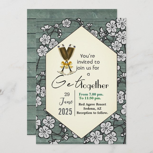 Get together  invitation (Front/Back)