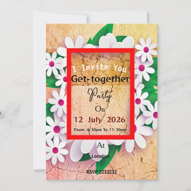 Get-together Invitation (Front)