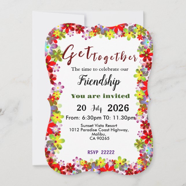 Get together Invitation (Front)