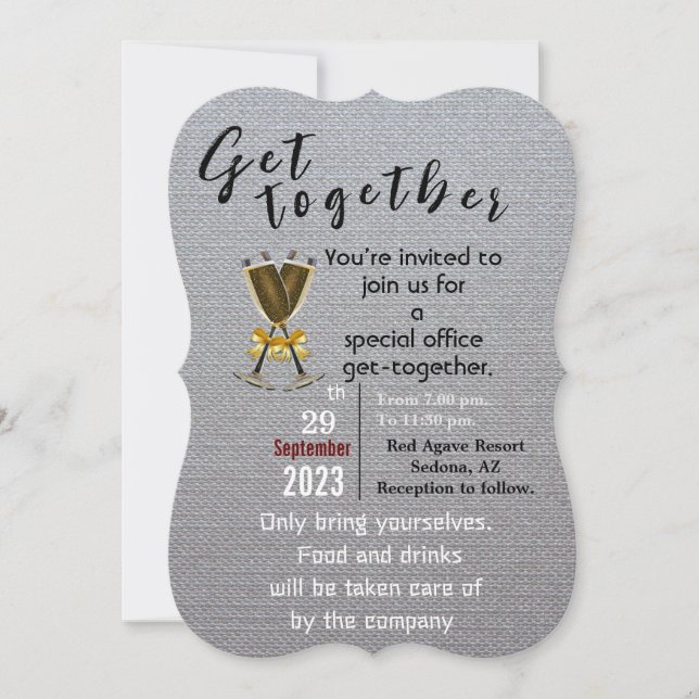 Get together  invitation (Front)