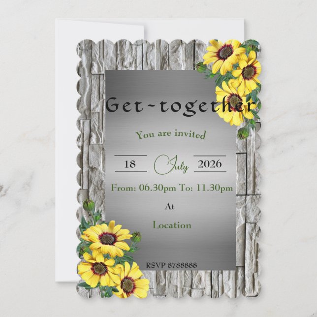 get together Invitation (Front)