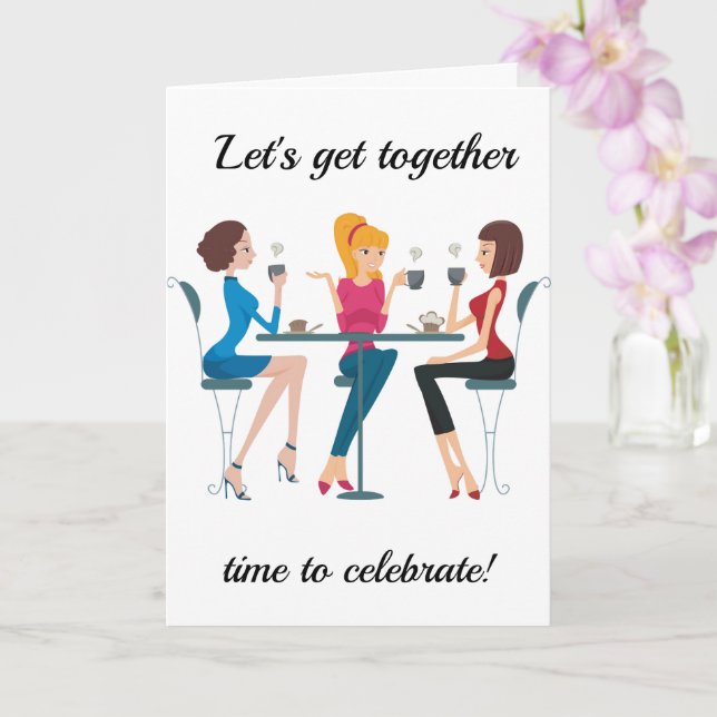 GET TOGETHER TO CELEBRATE YOUR ***40th** BIRTHDAY Card (Orchid)