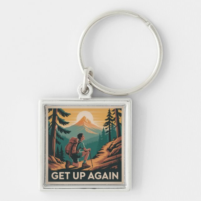 Get Up Again Key Ring (Front)