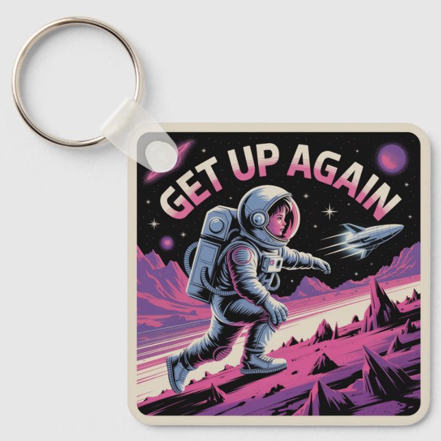 Get Up Again Key Ring (Front)