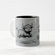 Get up and Go highland Cow