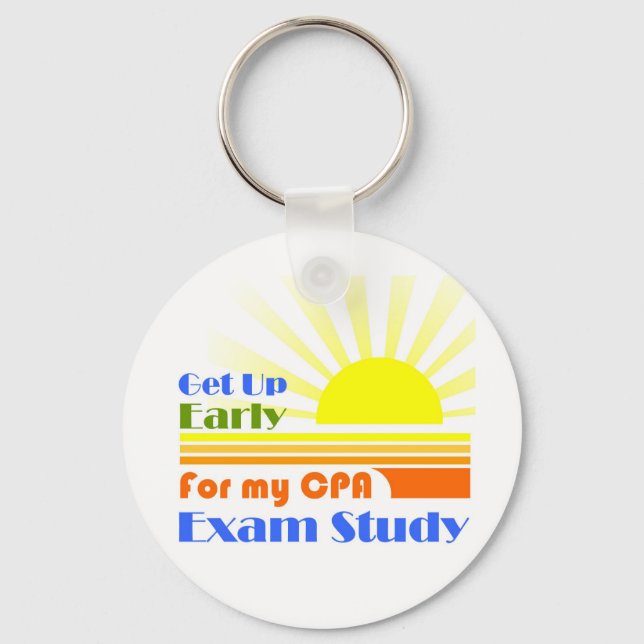 Get Up Early CPA Exam Study Key Ring (Front)