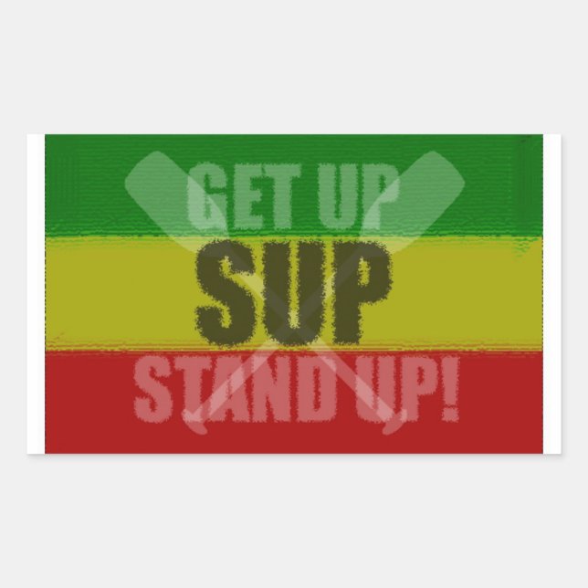 Get Up Stand Up SUP Sticker (Front)