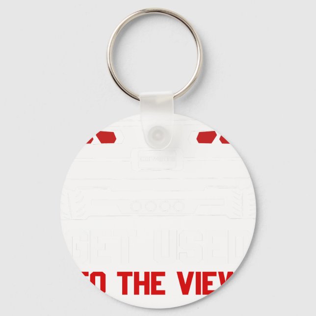 get used to the view chevrolet corvette key ring (Front)