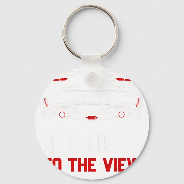 get used to the view dodge charger key ring (Front)