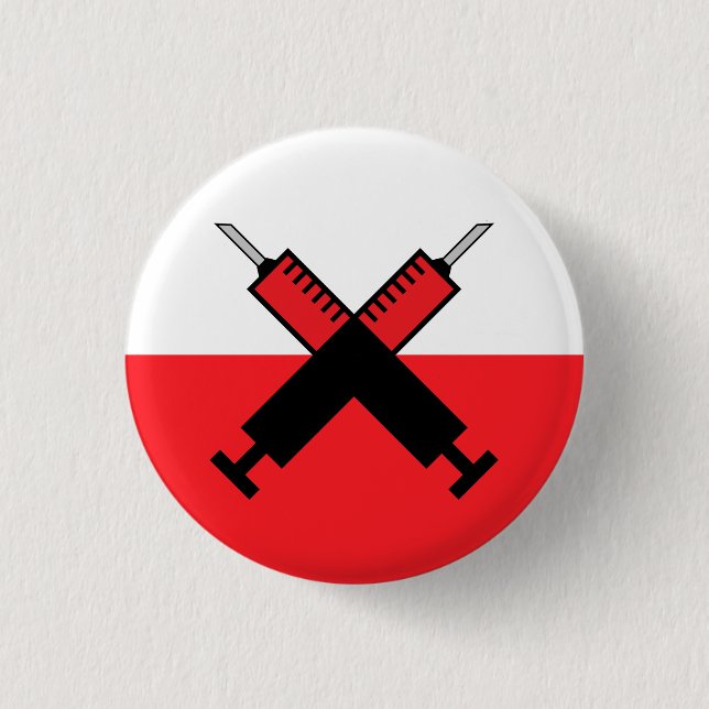GET VACCINATED BUTTON (Front)