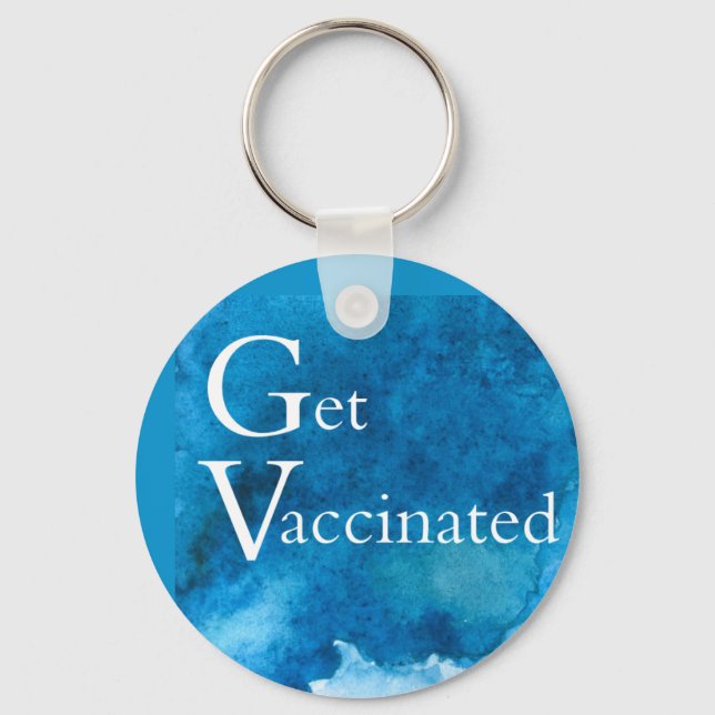 GET VACCINATED   KEY RING (Front)