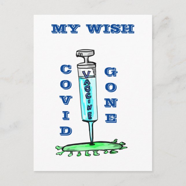 Get Vaccinated    Postcard (Front)