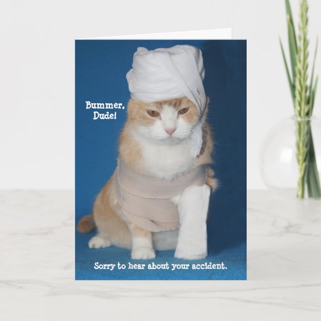 Get Well Accident/Broken Arm Card (Front)