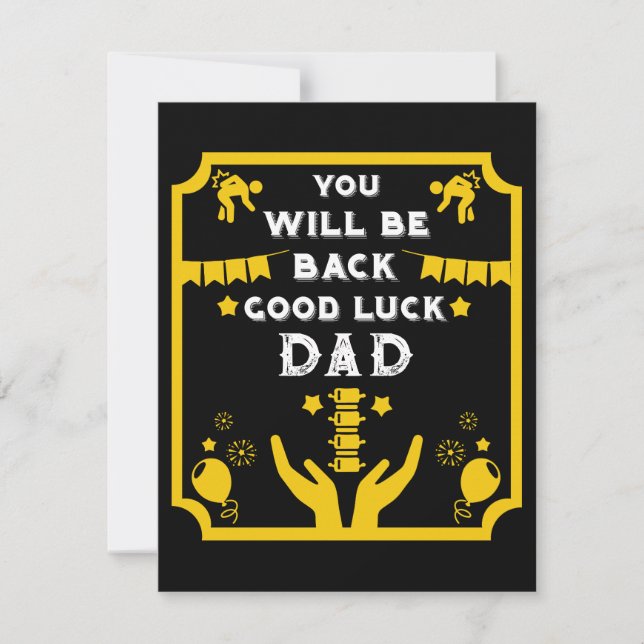 Get Well After Back Surgery Card (Front)