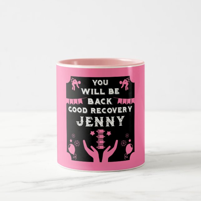 Get Well After Back Surgery Two-Tone Coffee Mug (Center)