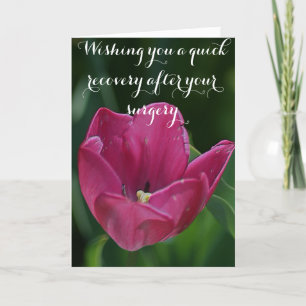 Get Well After Surgery Tulip Card