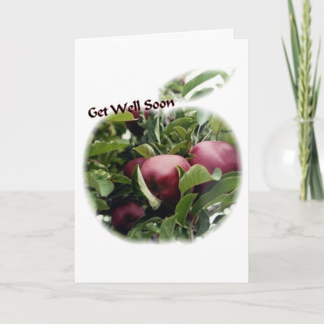 Get Well Apple Card (Front)