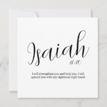 Get Well Bible Verse | Isaiah 41 | Strength Card