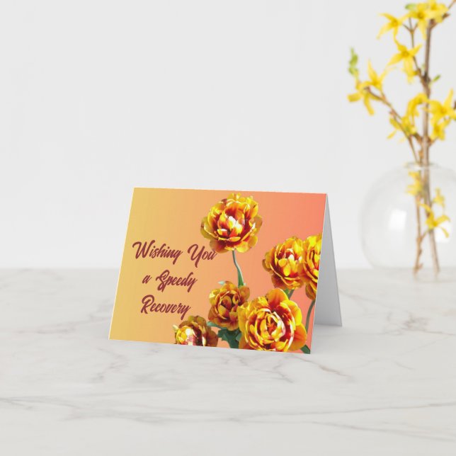 Get Well Card (Yellow Flower)