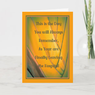Get Well Card, COVID-19 Day Leaving Hospital Card