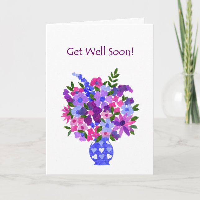 Get Well Card - Flower Power (Front)