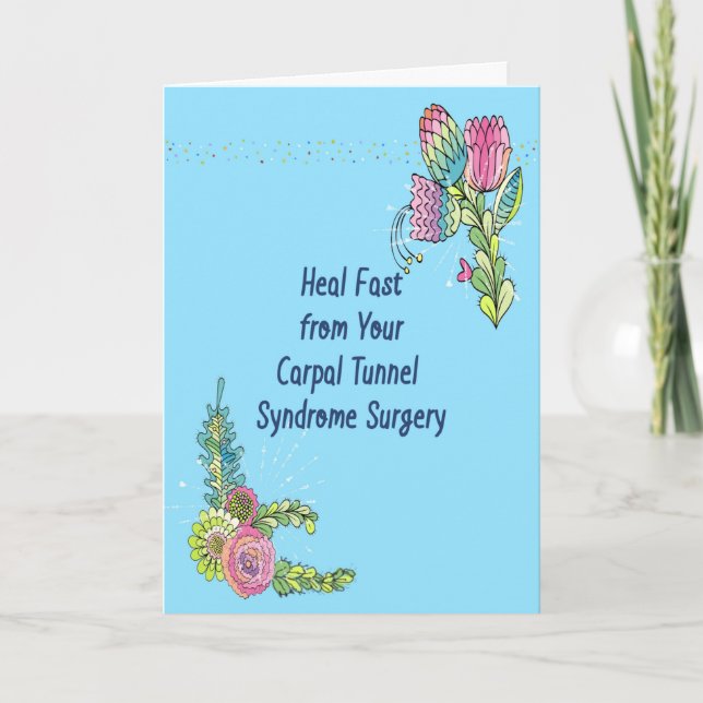 Get Well Card for Carpal Tunnel Syndrome Surgery (Front)