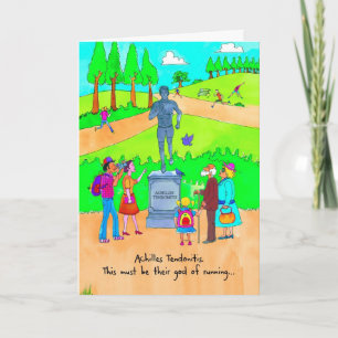 Get Well Card for Runner - Achilles Tendonitis