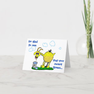 Get Well Card -- Illness Get Your Goat