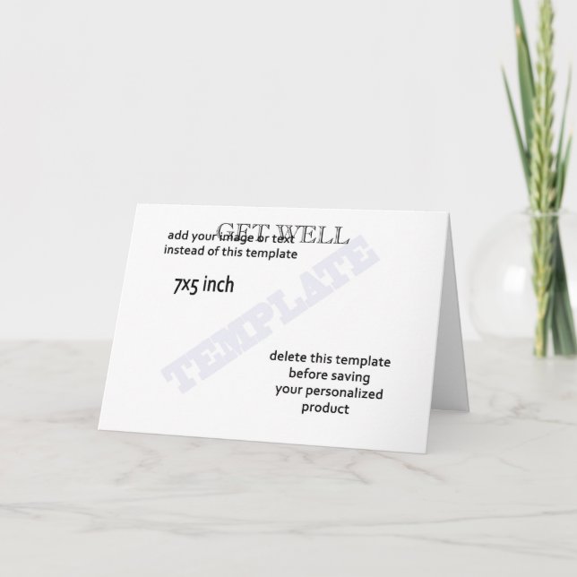 Get well card template (Front)