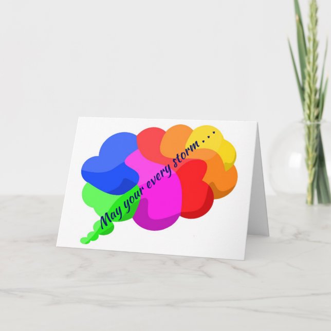 Get Well Card with Original Digital Art. (Front)